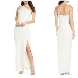 wayf champagne dress Wayf | Dresses | Wayf Angelina Slit Wrap Bridesmaid Maxi Dress Beige Tan Champagne Xxs